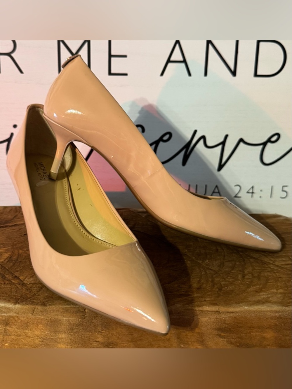 Michael Kors Blush Patent Leather Pointed-Toe Pumps
